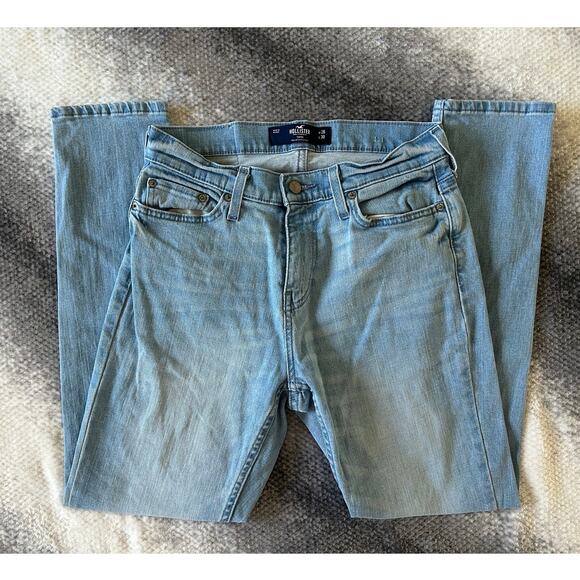Hollister Taper Epic Flex Light Wash Women Jeans Tagged 26 x 30 Actual 28 X 28 - Picture 1 of 9